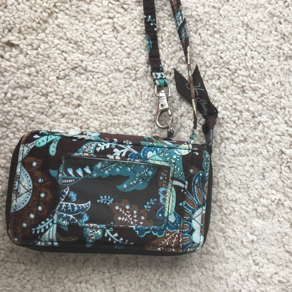 Vera Bradley Java Blue Wristlet